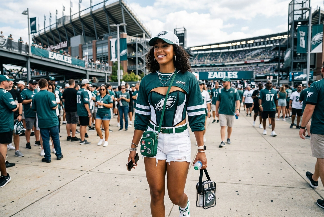 Philadelphia Eagles Women's Fashion: Corsets, Crop Tops & Game Day Style