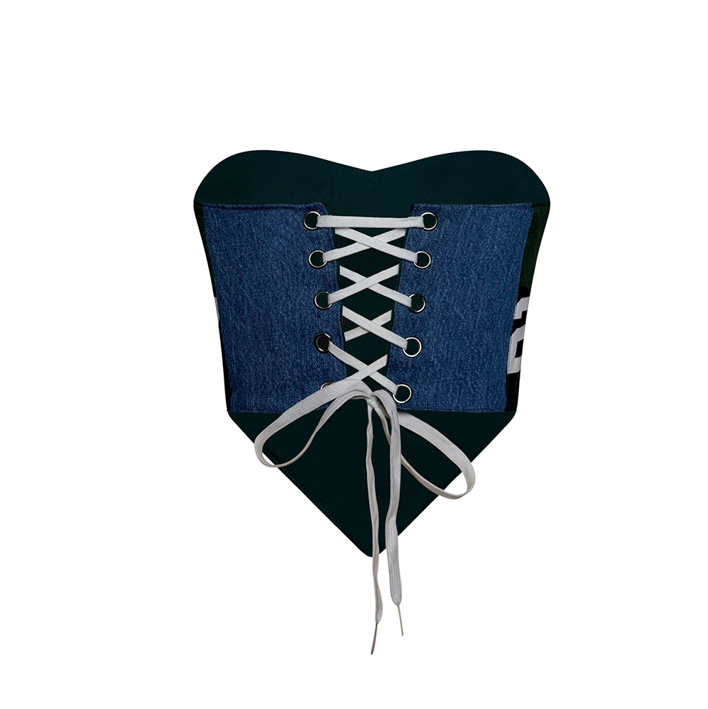 Packers #27 Reworked Jersey Corset Top