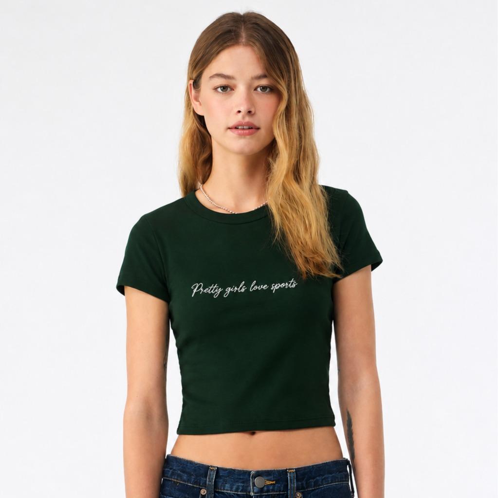 Pretty Girl Love Sports Baby Tee