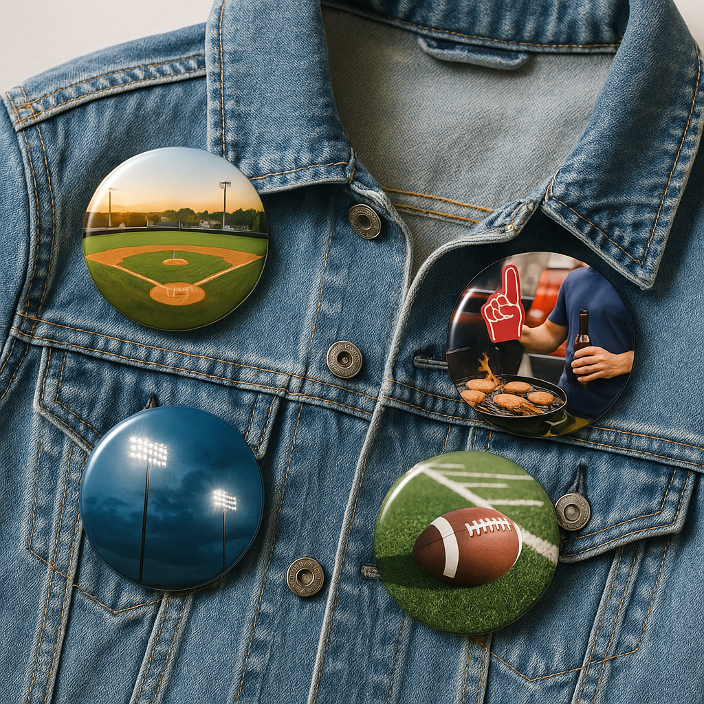 Custom Game Day Photo Magnets - 9 Pack Variety