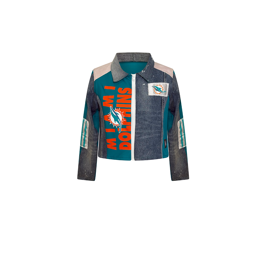 Miami Dolphins Jean Jacket