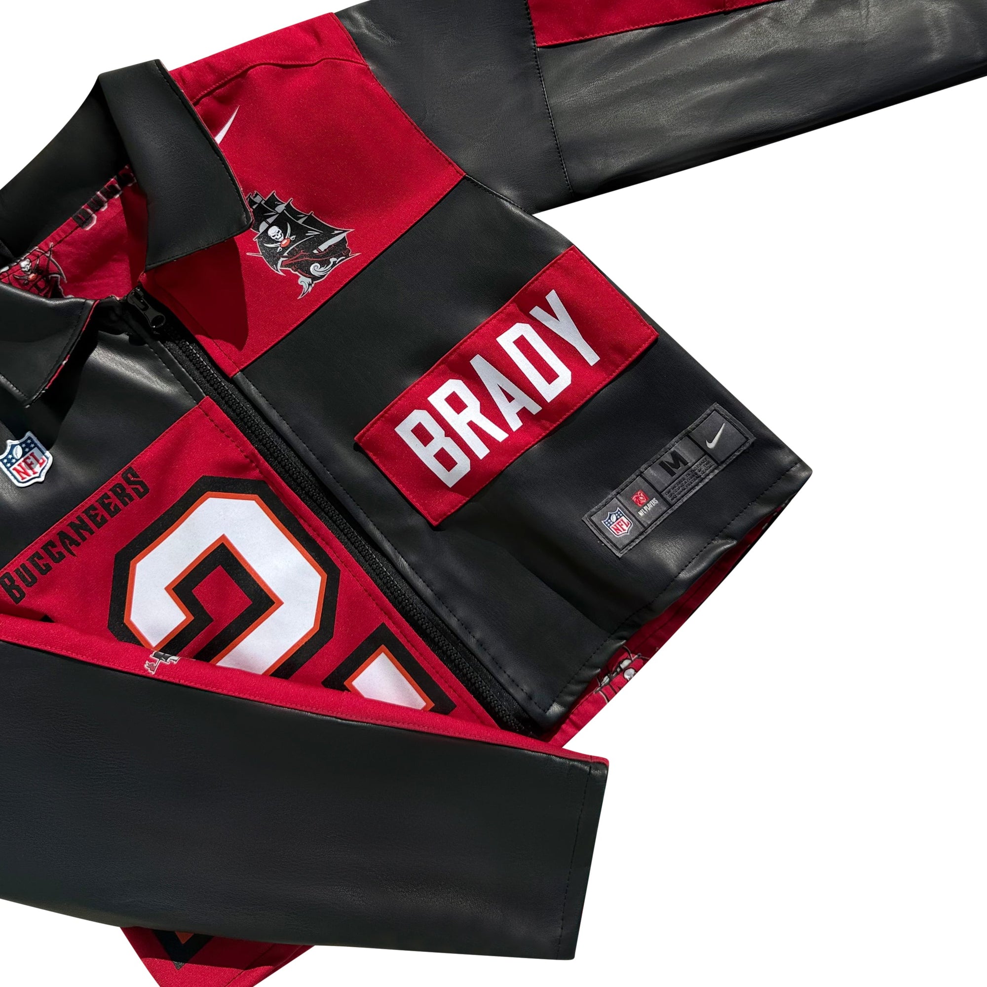 Tampa Buccaneers Faux Leather Jacket