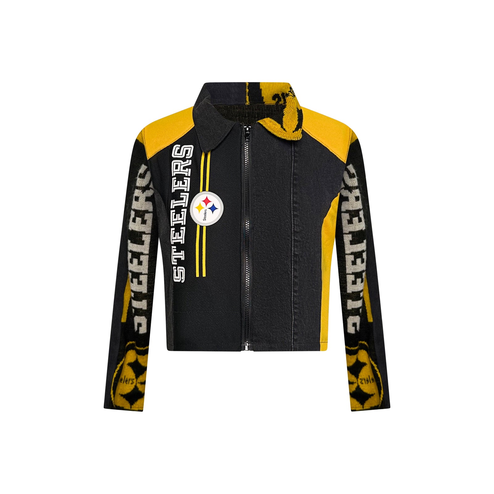 Pittsburgh Steelers Legacy Patchwork Zip-Up Jacket