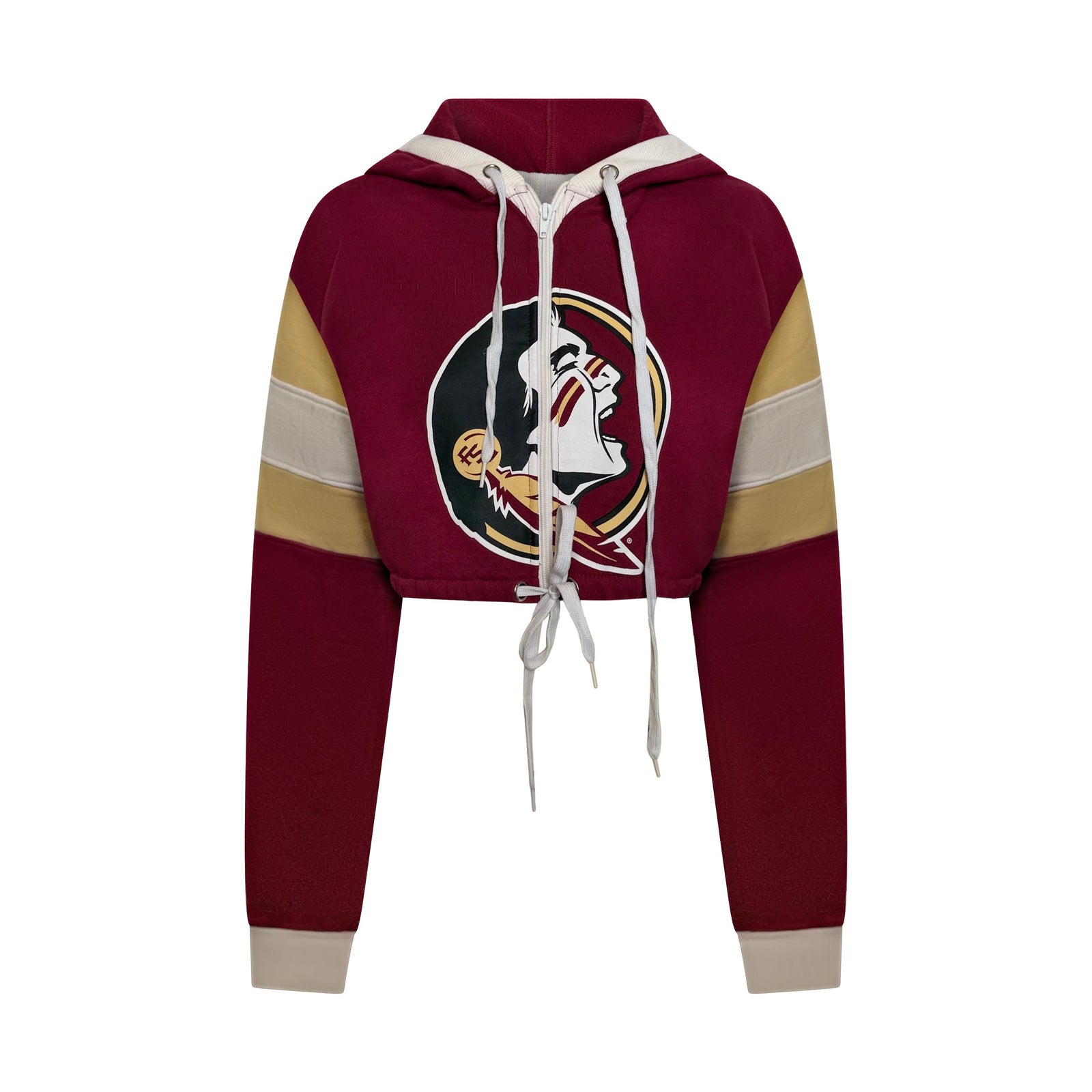 FSU GameDay Lace-Up Cropped Hoodie