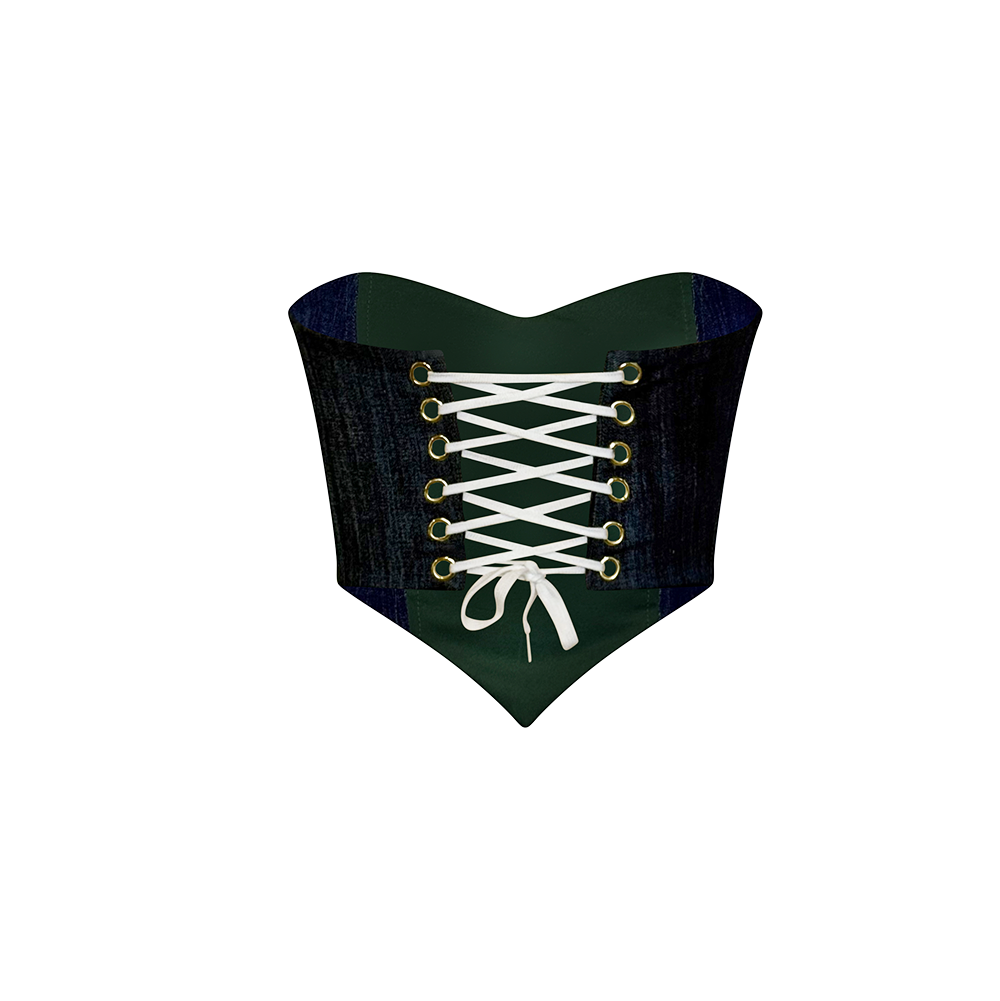 University of Miami Cropped Corset