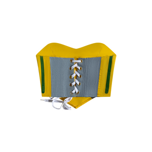 Brasil CBF National Team Upcycled Corset Top