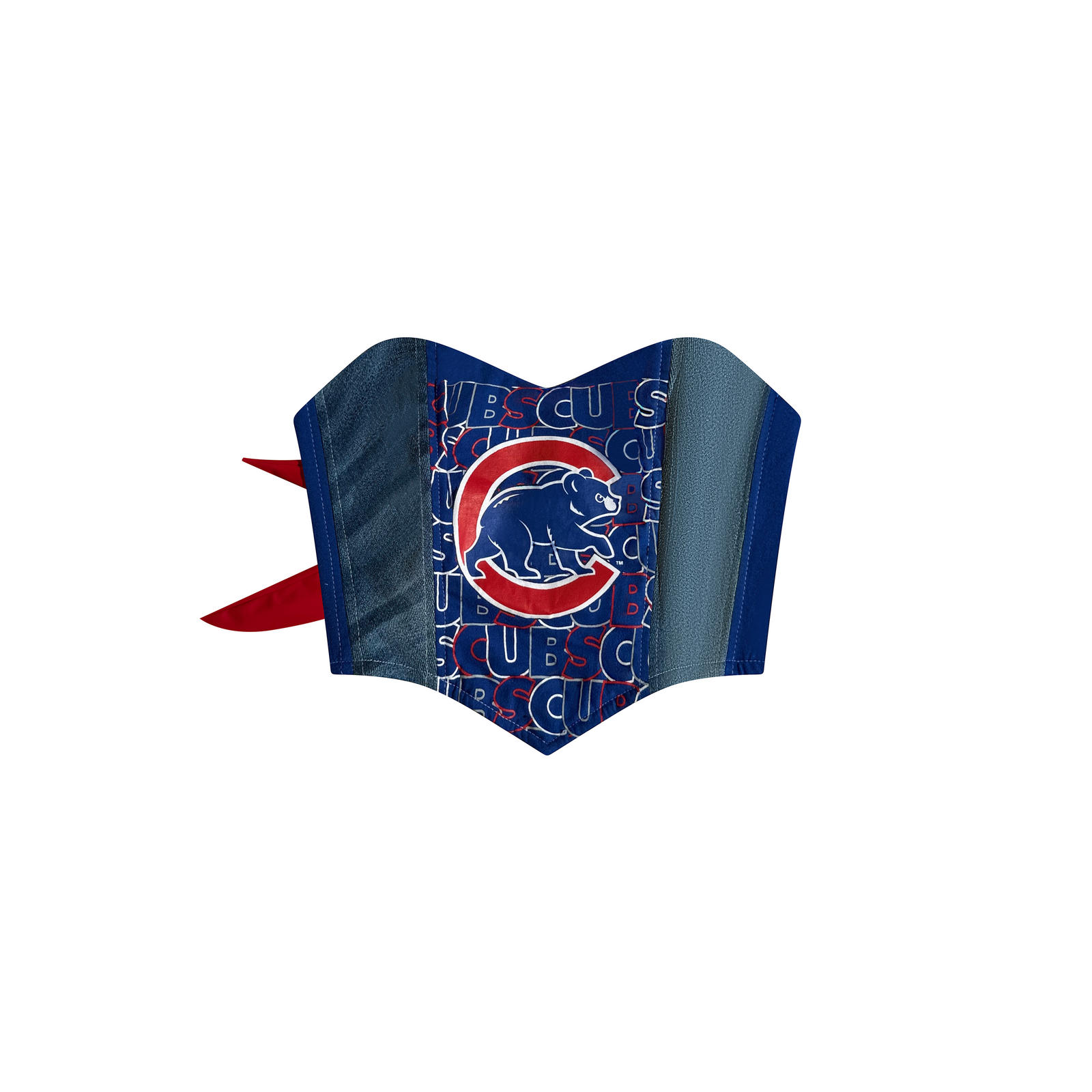 Chicago Cubs Upcycled Corset Top
