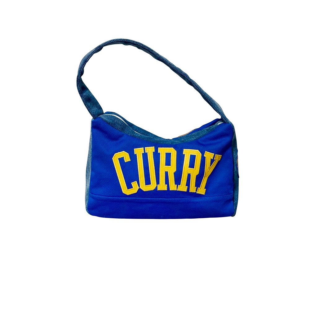 Warriors Jersey & Denim Shoulder Bag