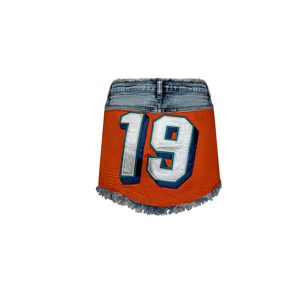Customizable Denim Mini Skirt
