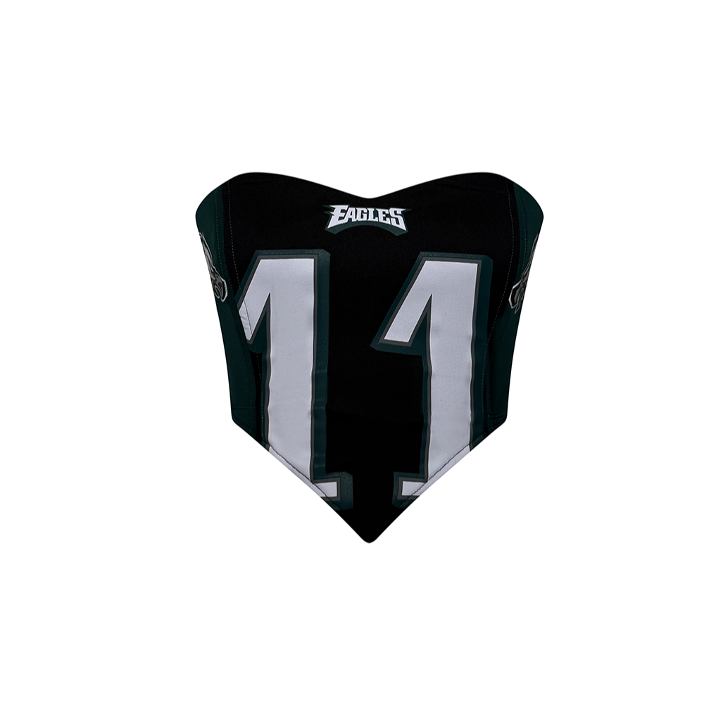 Eagles #11 Repurposed Jersey Corset Top