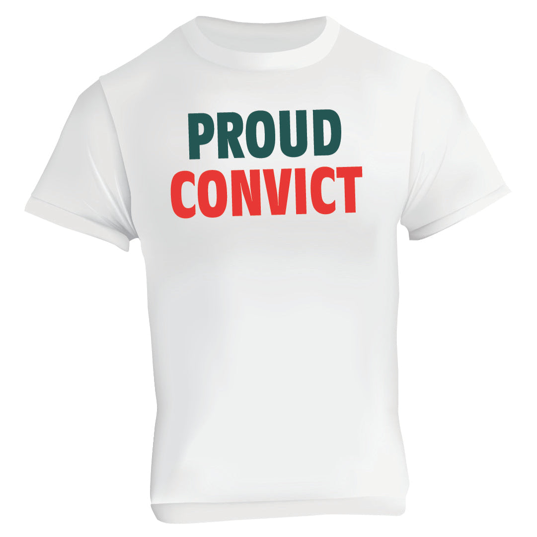 Convicts Over Catholics "Proud Convict" White Tee