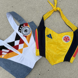 germany colombia flatlay