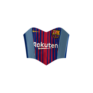 FC Barcelona Rakuten Era Upcycled Corset Top
