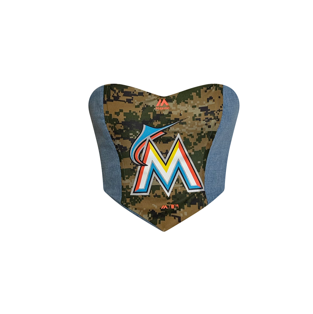 Miami Marlins Corset Crop