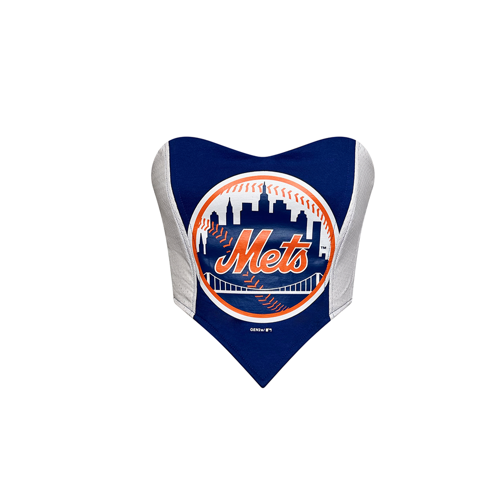 Mets City Skyline Tie-Back Bandeau Top