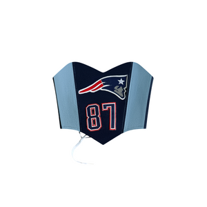 New England Patriots Gronkowski #87 Upcycled Corset