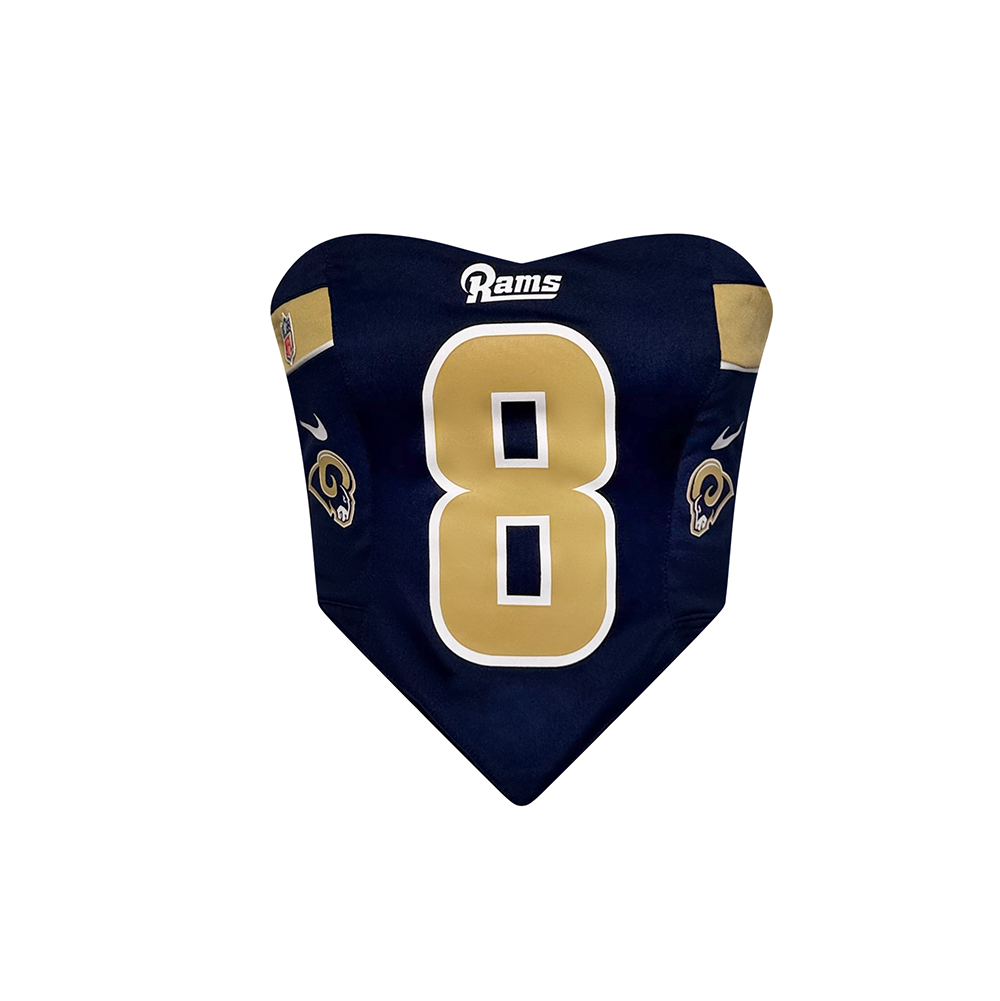 Los Angeles Rams #8 V-Shaped Jersey Crop Top